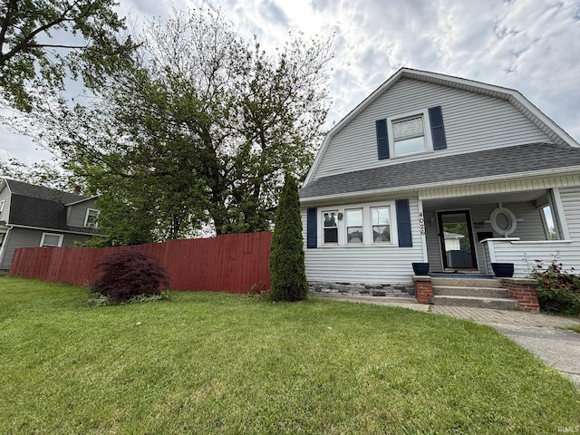 4026 S Lafayette St, Fort Wayne, IN 46806 - dutch colonial featuring a gambrel roof, a porch, and roof with shingles