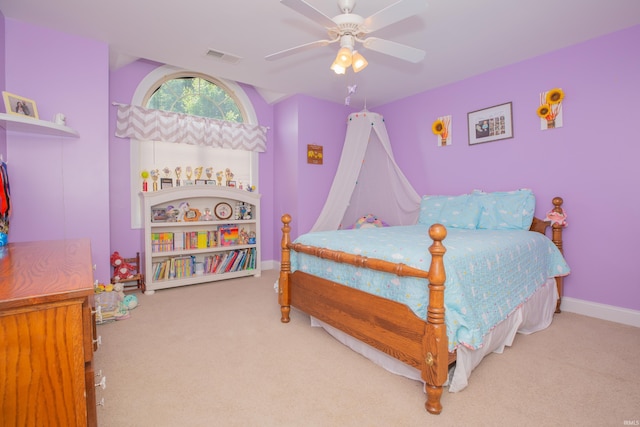 9076 Halston Cir, Newburgh, IN 47630 - carpeted bedroom featuring ceiling fan and baseboards