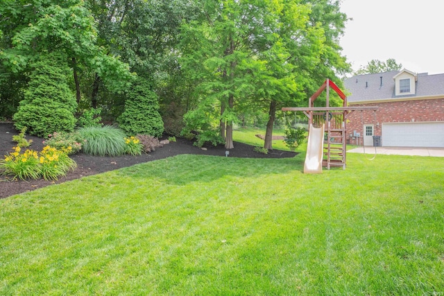 9076 Halston Cir, Newburgh, IN 47630 - view of green lawn with a playground