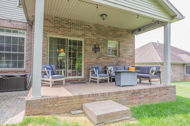 9076 Halston Cir, Newburgh, IN 47630 - view of patio / terrace featuring outdoor lounge area