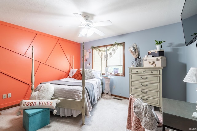 15329 Laurel Ridge Pl, Leo, IN 46765 - bedroom with light carpet and a ceiling fan