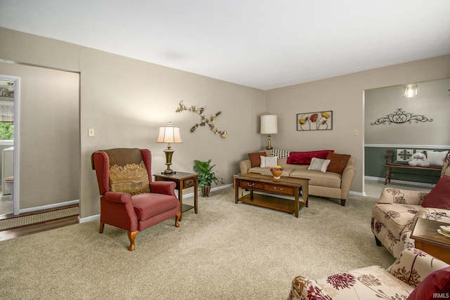 26966 Heather Ln, Elkhart, IN 46514 - carpeted living room featuring baseboards