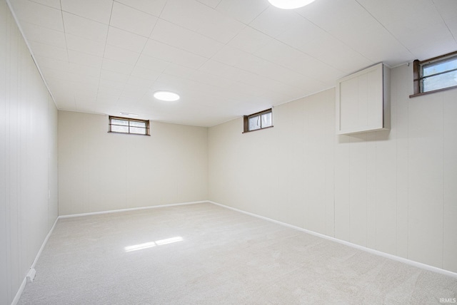 519 W 12th St, Mishawaka, IN 46544 - basement with light colored carpet and baseboards