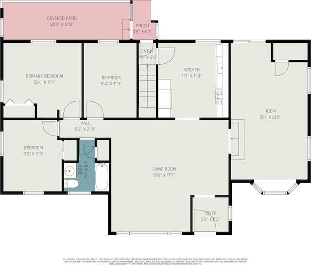 519 W 12th St, Mishawaka, IN 46544 - property floor plan
