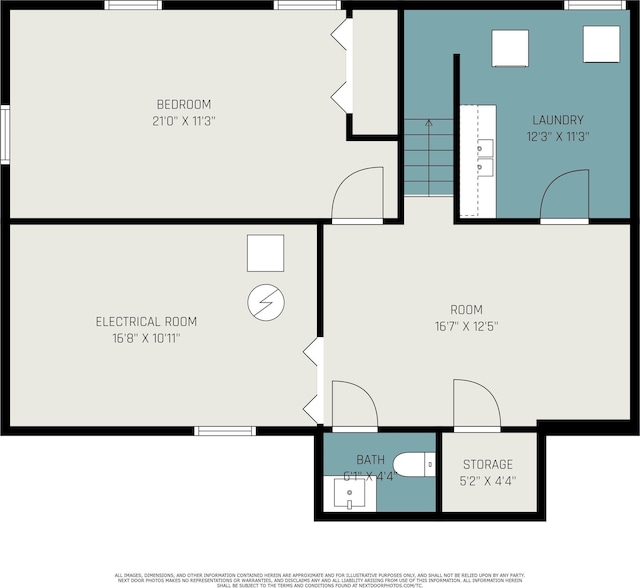 519 W 12th St, Mishawaka, IN 46544 - floor plan / room layout