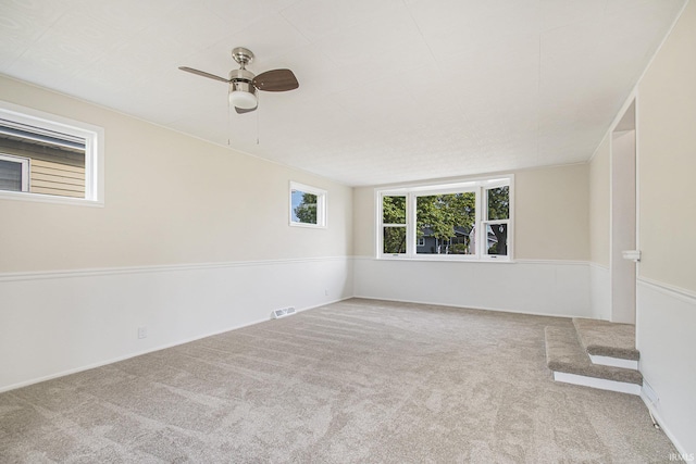 519 W 12th St, Mishawaka, IN 46544 - empty room featuring carpet and ceiling fan