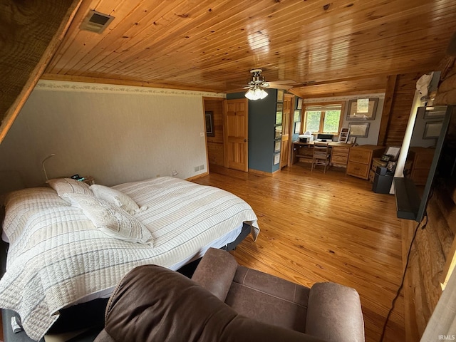 1764 County Road 66th Rd, Auburn, IN 46706 - bedroom featuring light wood-type flooring and wood ceiling