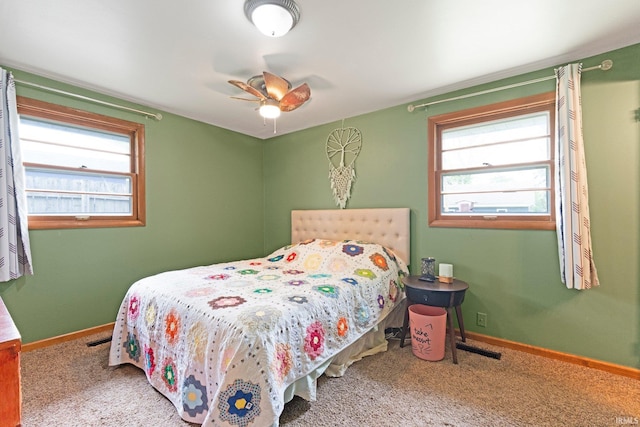 332 W Tyland Blvd, New Haven, IN 46774 - carpeted bedroom with baseboards and a ceiling fan