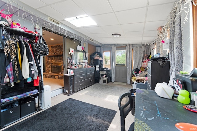 332 W Tyland Blvd, New Haven, IN 46774 - miscellaneous room featuring a drop ceiling