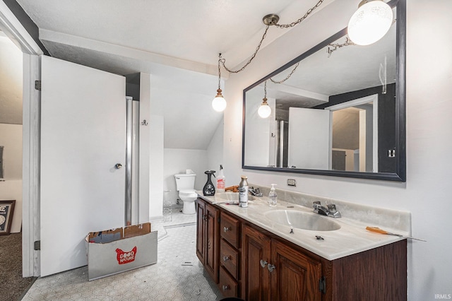 56687 Lake St, Osceola, IN 46561 - bathroom featuring double vanity and toilet