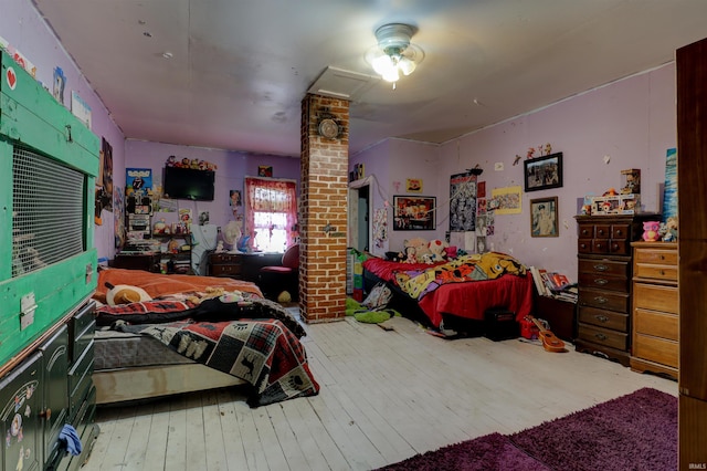 9469 W Sinclair Rd, Birdseye, IN 47513 - bedroom with hardwood / wood-style floors