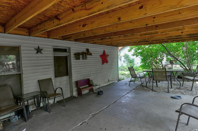 9469 W Sinclair Rd, Birdseye, IN 47513 - view of patio featuring outdoor dining space