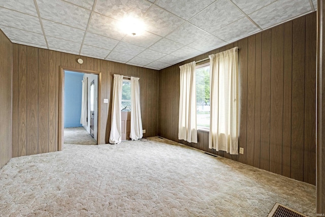 1202 S Van Buren St, Auburn, IN 46706 - carpeted spare room with wooden walls