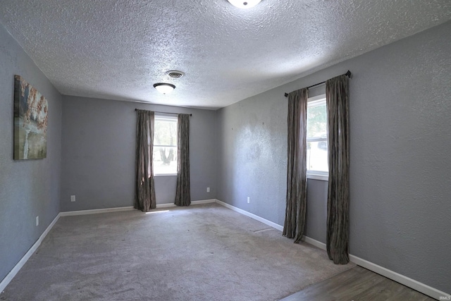 52589 Lilac Rd, South Bend, IN 46628 - carpeted empty room featuring a textured ceiling, healthy amount of natural light, baseboards, and a textured wall