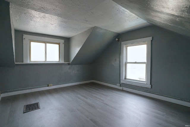 2117 Linden Ave, South Bend, IN 46628 - bonus room with wood finished floors, lofted ceiling, a textured ceiling, healthy amount of natural light, and baseboards