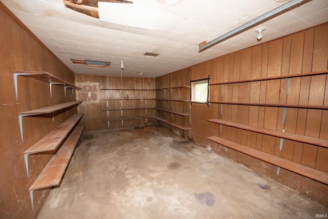 121 W Vine St, Delphi, IN 46923 - basement with wooden walls