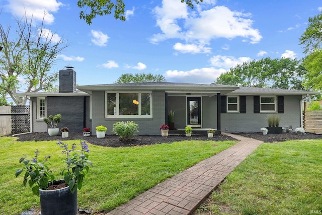 5012 Autumn Ln, Lafayette, IN 47909 - ranch-style house featuring brick siding and a chimney
