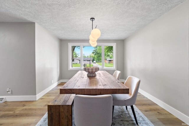5012 Autumn Ln, Lafayette, IN 47909 - dining space featuring baseboards, light wood-style flooring, and a textured ceiling