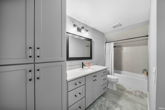 14609 Carrigan Ct, Granger, IN 46530 - bathroom with vanity, toilet, and shower / tub combo