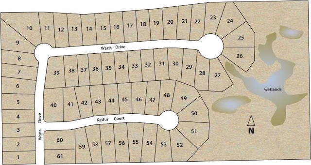 12811 Watts Dr, Fort Wayne, IN 46818 - map of parcels