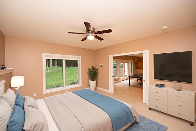 2307 Stacey Hollow Pl, Lafayette, IN 47905 - bedroom featuring a ceiling fan and baseboards