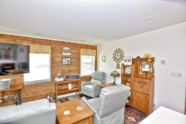 8020 N W Shafer Dr, Monticello, IN 47960 - living area with wood walls