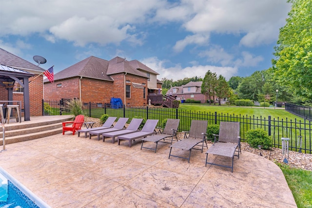 2534 Wheaton Dr, Evansville, IN 47725 - view of patio / terrace featuring a gazebo