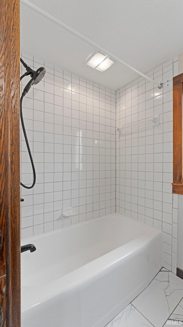 4112 Arlington Ave, Fort Wayne, IN 46807 - bathroom with marble finish flooring and shower / washtub combination