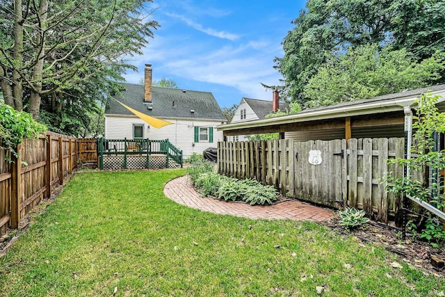 531 W Angela Blvd, South Bend, IN 46617 - view of yard featuring a wooden deck