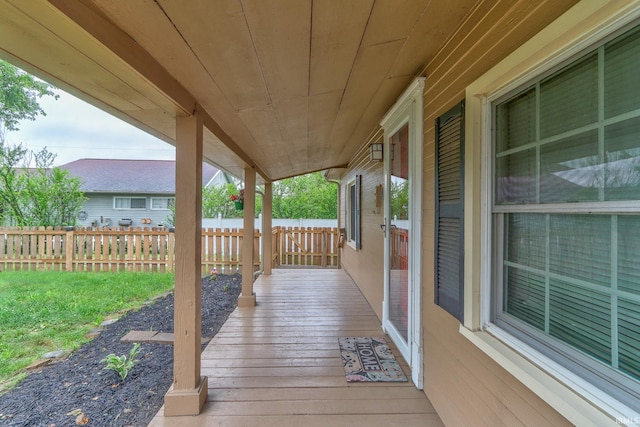 14 S Villa Dr, Evansville, IN 47714 - view of wooden terrace