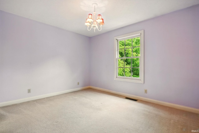 5905 Anjolea Way, Lafayette, IN 47905 - carpeted empty room with a chandelier and baseboards