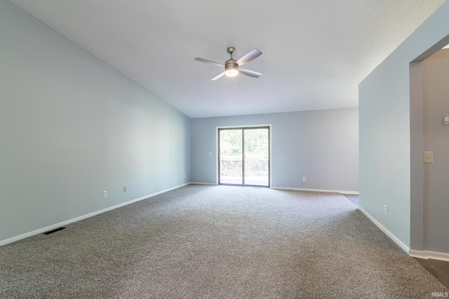 7914 Stonegate Pl, Fort Wayne, IN 46825 - carpeted empty room with a ceiling fan and baseboards
