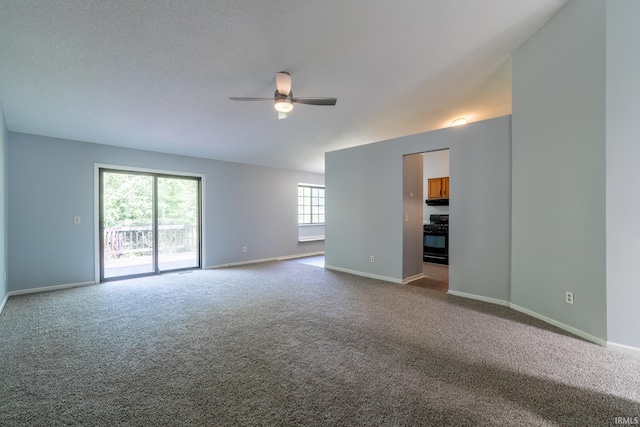 7914 Stonegate Pl, Fort Wayne, IN 46825 - empty room with a ceiling fan, carpet floors, and baseboards