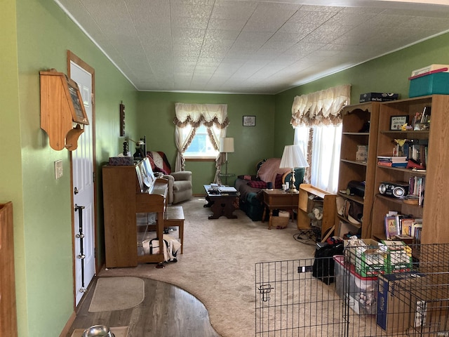 39 E Linn Rd, Bluffton, IN 46714 - living area with healthy amount of natural light and carpet flooring