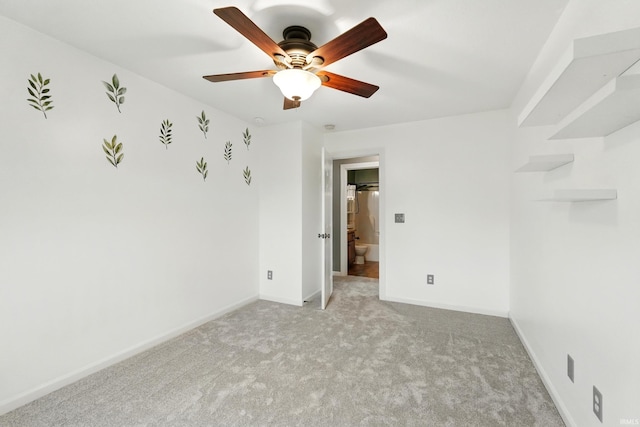 1328 Monte Carlo Dr, Huntertown, IN 46748 - empty room featuring carpet, ceiling fan, and baseboards