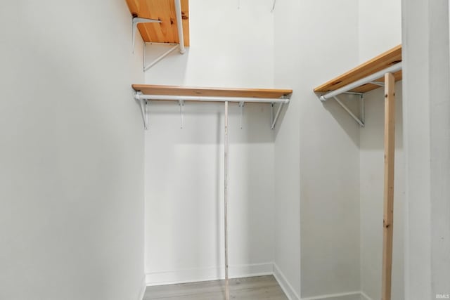 113 W Wayne St Unit 311, Fort Wayne, IN 46802 - walk in closet featuring wood finished floors