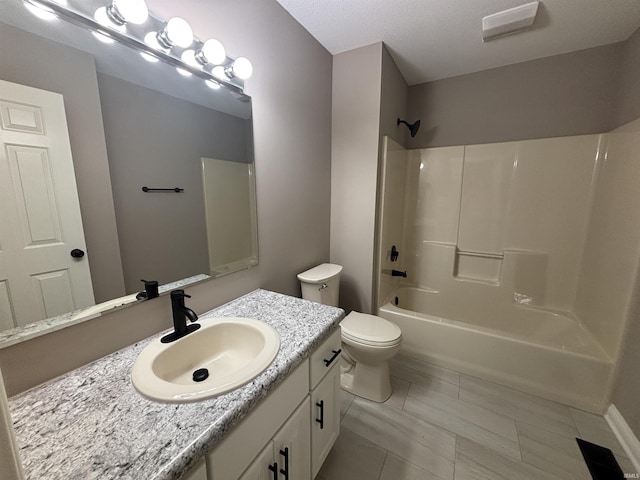 10403 Maple Springs Cv, Fort Wayne, IN 46845 - full bathroom featuring vanity, toilet, and shower / washtub combination