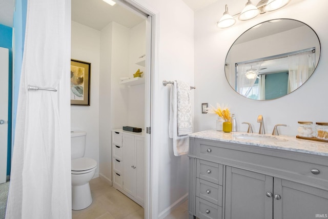 515 Cloudmont Dr, Osceola, IN 46561 - full bath with vanity, toilet, and baseboards