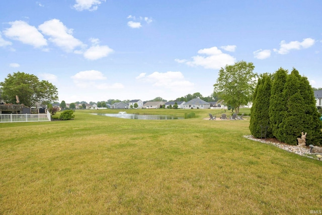 515 Cloudmont Dr, Osceola, IN 46561 - view of green lawn with a water view and a residential view