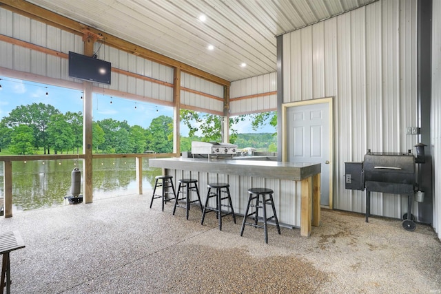 0 Creekview Ln, Cannelton, IN 47520 - interior space with view of wooded area and grilling area