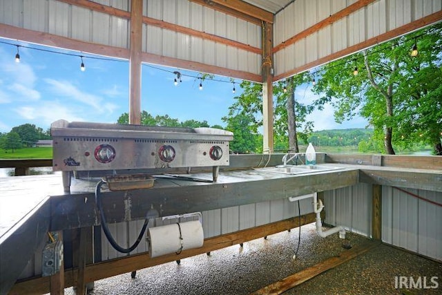 0 Creekview Ln, Cannelton, IN 47520 - view of patio featuring exterior kitchen and a sink