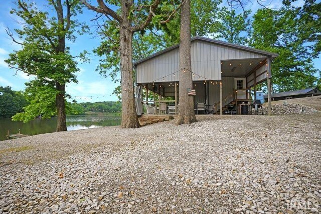 0 Creekview Ln, Cannelton, IN 47520 - view of outdoor structure with a water view and stairs