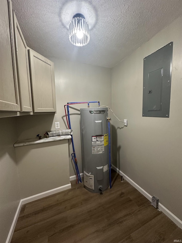 360 NE C St, Linton, IN 47441 - utility room featuring electric water heater and electric panel