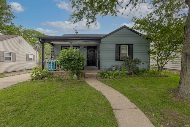 1310 Sinton Ave, Lafayette, IN 47905 - view of front of home featuring a front yard and covered porch