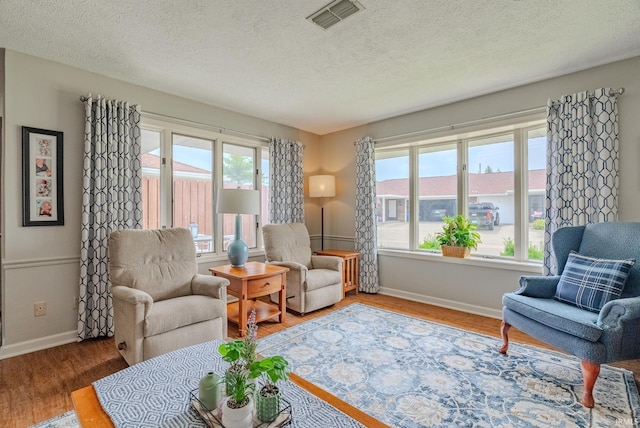 4635 S Bellamy Blvd, Marion, IN 46953 - living room with wood finished floors and a textured ceiling