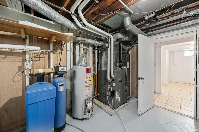 54174 Maple Lane Ave, South Bend, IN 46635 - utility room with water heater and heating unit