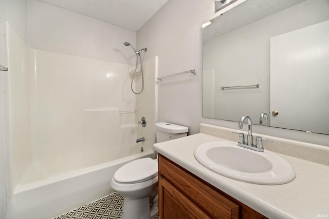 3316 Ingram Ct, Lafayette, IN 47906 - bathroom featuring toilet, vanity, and shower / bath combination