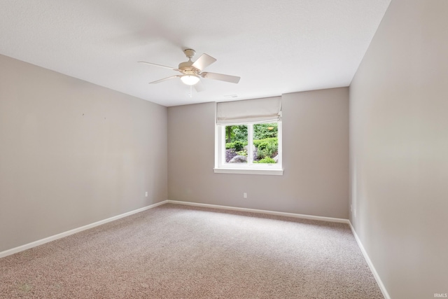 15821 Winterberry Ct, Huntertown, IN 46748 - carpeted spare room featuring ceiling fan and baseboards