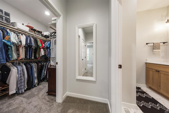 1215 Ladbrooke Dr, Evansville, IN 47725 - spacious closet with light carpet