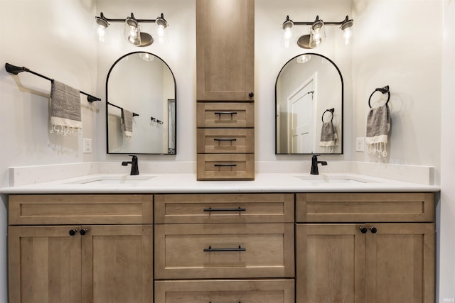 1215 Ladbrooke Dr, Evansville, IN 47725 - bathroom featuring double vanity